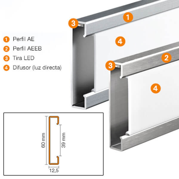 DESIGNBASE-QD - Rodapié de aluminio o perfil cenefa
