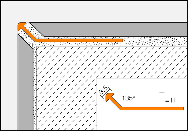 Profilé de bord ultra-mince en acier inoxydable - FINEC-E