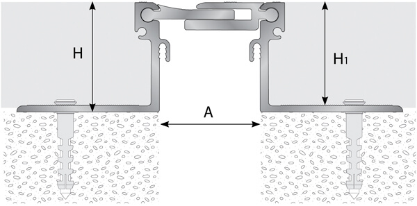 TTM1 - Junta de dilatación estructural de aluminio