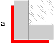 Profil d'angle en aluminium qui se chevauchent pour la protection des bords des carreaux