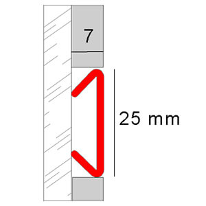 Decorative profile or listello model Novolistel