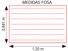 Novomat Fosa - Felpudos técnicos de 1200x900 mm - Formato