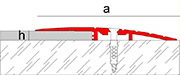 Ramp profile for thin pavements Novonivel Access Slimm