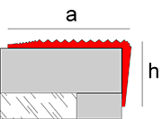 Profili per scale antiscivolo in alluminio