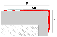 Stair nosing profile with non-slip tape Novopeldaño Safety