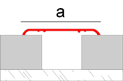 Aluminum cover joint profile model Novosepara 10