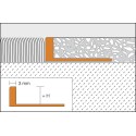 SCHIENE-V -Corner profile for parquets or terrazzo