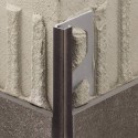 QUADEC-TS - Embossed aluminum square edge profile