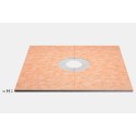 KERDI-SHOWER-TB - Panel with central slope for construction shower