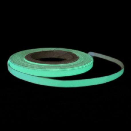 3 Bandes Adhésives Fluo Phosphorescentes - 3m X 10mm - Autocollantes, Imperméables - Idéal Escaliers, Sécurité Nocturne