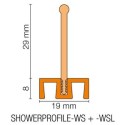 SHOWERPROFILE-WSL - Languette en plastique droite