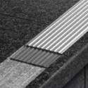 TREP-EFK - Non-slip stainless steel stair nosing overlap