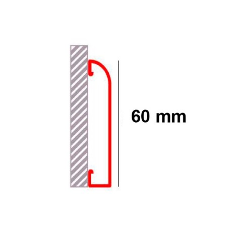 Novorodapie Inox - Rodapié de acero inoxidable
