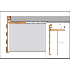 SCHIENE-STEP - Cantonera de aluminio para encimera - Croquis 2