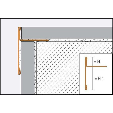 SCHIENE-STEP - Cantonera de aluminio para encimera
