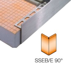 SCHIENE-STEP-EB - Cantonera en acero inoxidable para encimera - Ángulo externo 90º