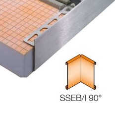 SCHIENE-STEP-EB - Cantonera en acero inoxidable para encimera - Ángulo interno 90º