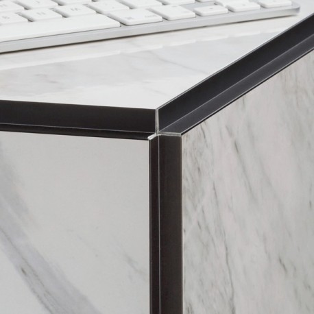 Novopilastra - Cantoneras de aluminio en ángulo recto - Croquis