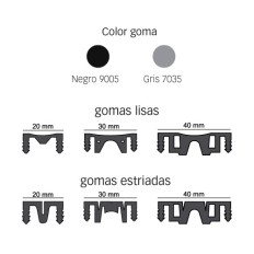 Novojunta Pro Basic Slim - Junta estructural de aluminio ultra fina - Croquis 2
