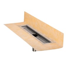 KERDI-LINE-VOS - Eccentric vertical outlet construction shower trays kit