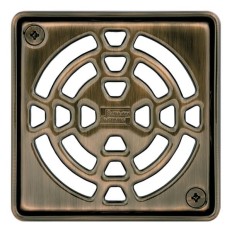 KERDI-DRAIN 1 - Rejilla sumidero bronceada de 10x10 cm atornillable