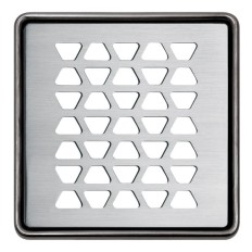 KERDI-DRAIN 2 - 10x10 cm stainless steel drain rhombus grid