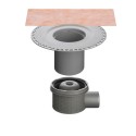 KERDI-DRAIN - Soporte para desagüe horizontal DN50