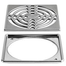 Rejilla inoxidable de 15x15 cm para sumidero modelo KERDI-DRAIN-R
