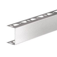 KERDI-BOARD-ZA - U-shaped stainless steel profile with double perforation