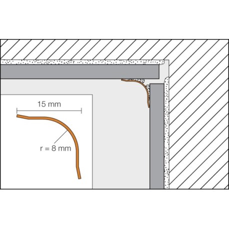 ECK-KHK - Ángulo de acero inoxidable para montaje interior