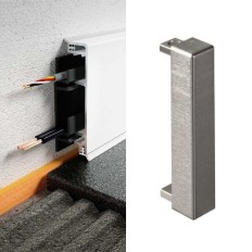 DESIGNBASE-CQ - Perfil de rodapiés con cámara interna para cables