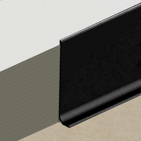 62mm PVC 2m NOIR PLINTHE ET ACCESSOIRES joint sol mur bande bordure copertina 