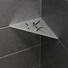 SHELF-E - Integrated corner shower shelf