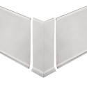 DESINGBASE-SL - Perfil de aluminio para rodapié de sobreponer