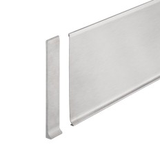 DESINGBASE-SL - Perfil de aluminio para rodapié de sobreponer