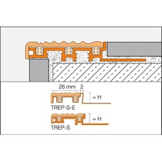 TREP-S - Perfiles para peldaños con goma antideslizante 2