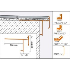 BARA-RAKEG - Aluminum sheet gutter DITRA 25 2