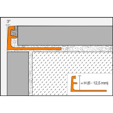 SCHIENE-TS -Corner profile for parquets or terrazzo
