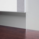 Metal Line 100 - Aluminum skirting board for gypsum plasterboard