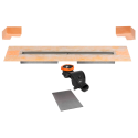 KERDI-LINE-F-50 - Kit de drenagem de bases de duche ao nível do chão com saída central horizontal DN50