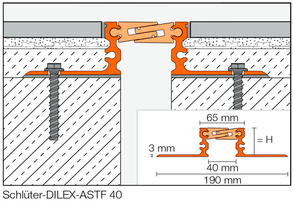 Junta estructural de aluminio modelo DILEX-STF
